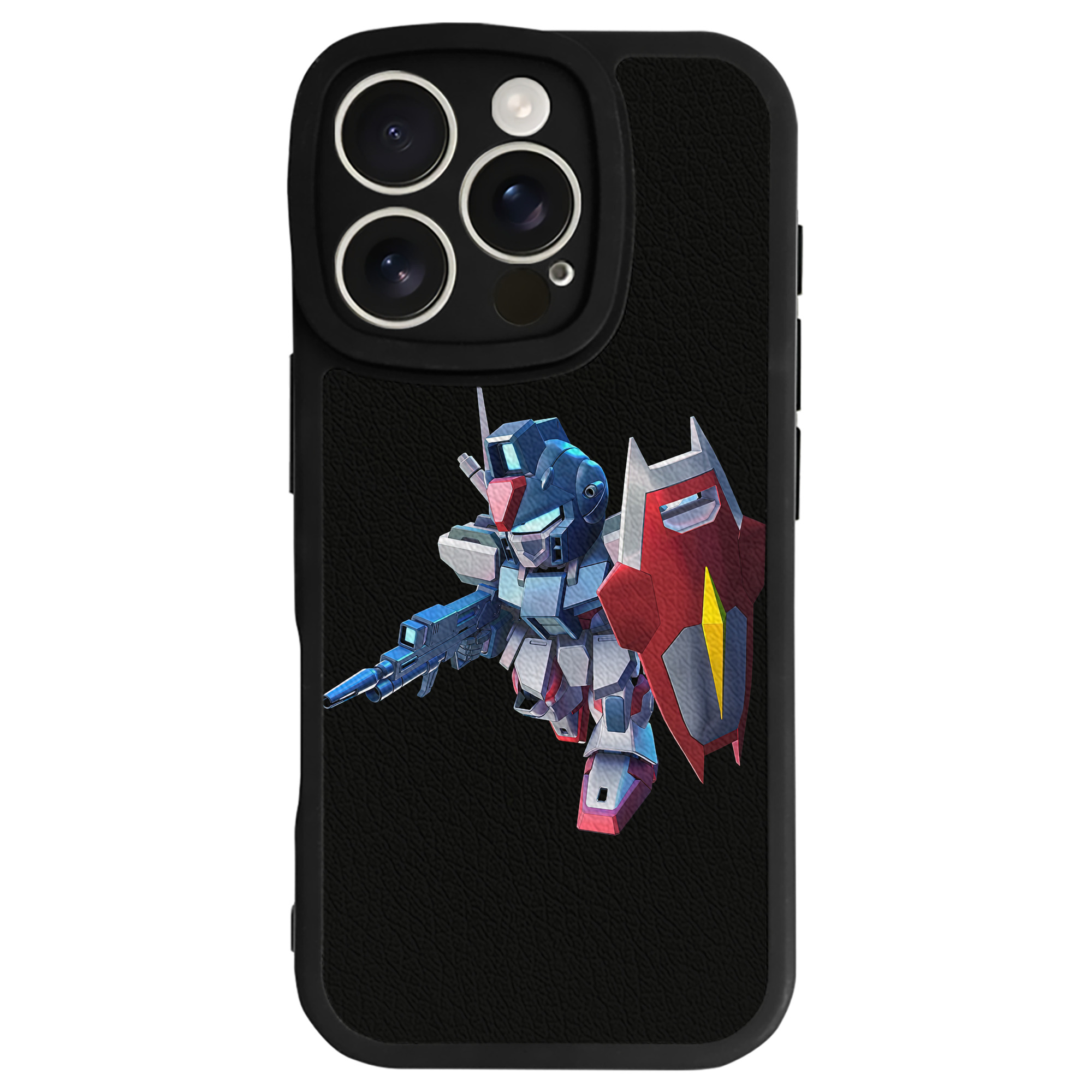 （画像用） 機動戦士ガンダム Mobile Suit Gundam 【iPhone 16シリーズ対応】シリコンスマホケース（レザー調） 材質：シリコン